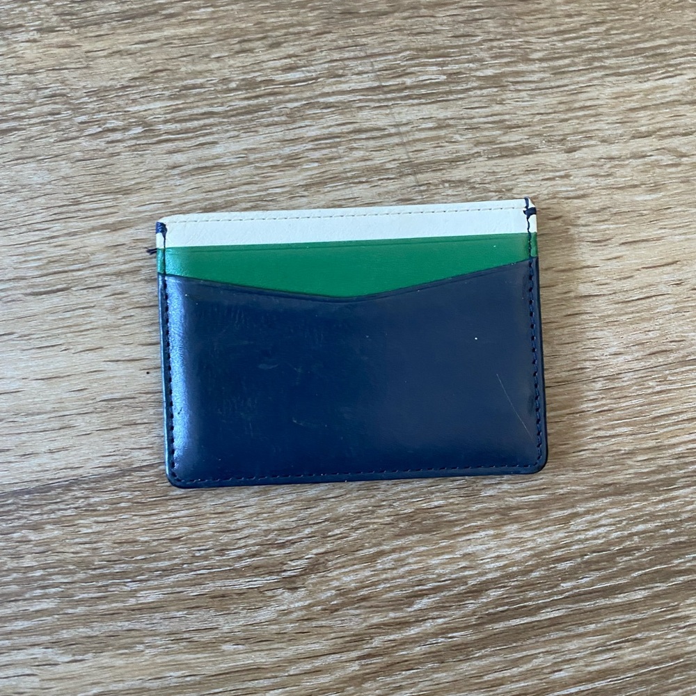 Mark & Graham Blue and Green Card Holder